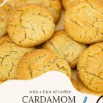 Pinterest image for Cardamom Cookies Recipe.