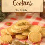 Pinterest image for Cardamom Slice-and-Bake Butter Cookies.