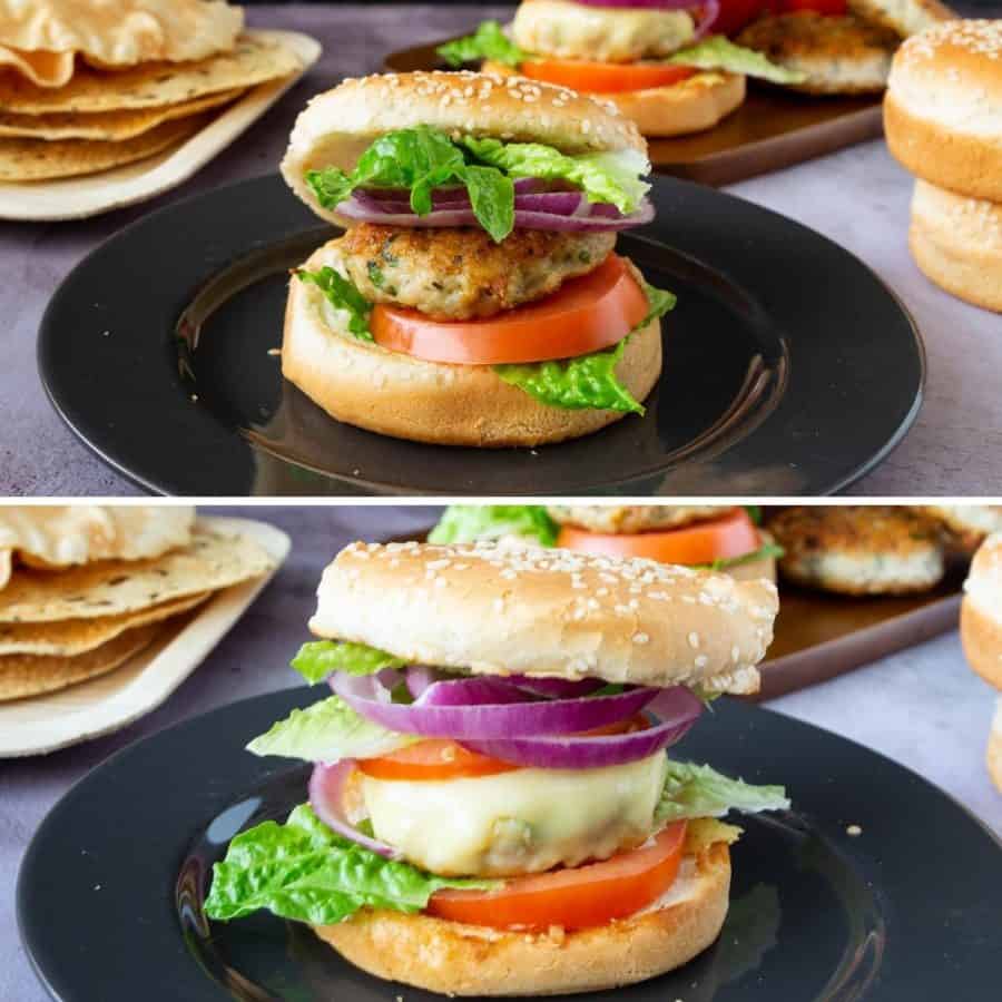 Chicken Burgers Easy Chicken Patties Recipe Veena Azmanov