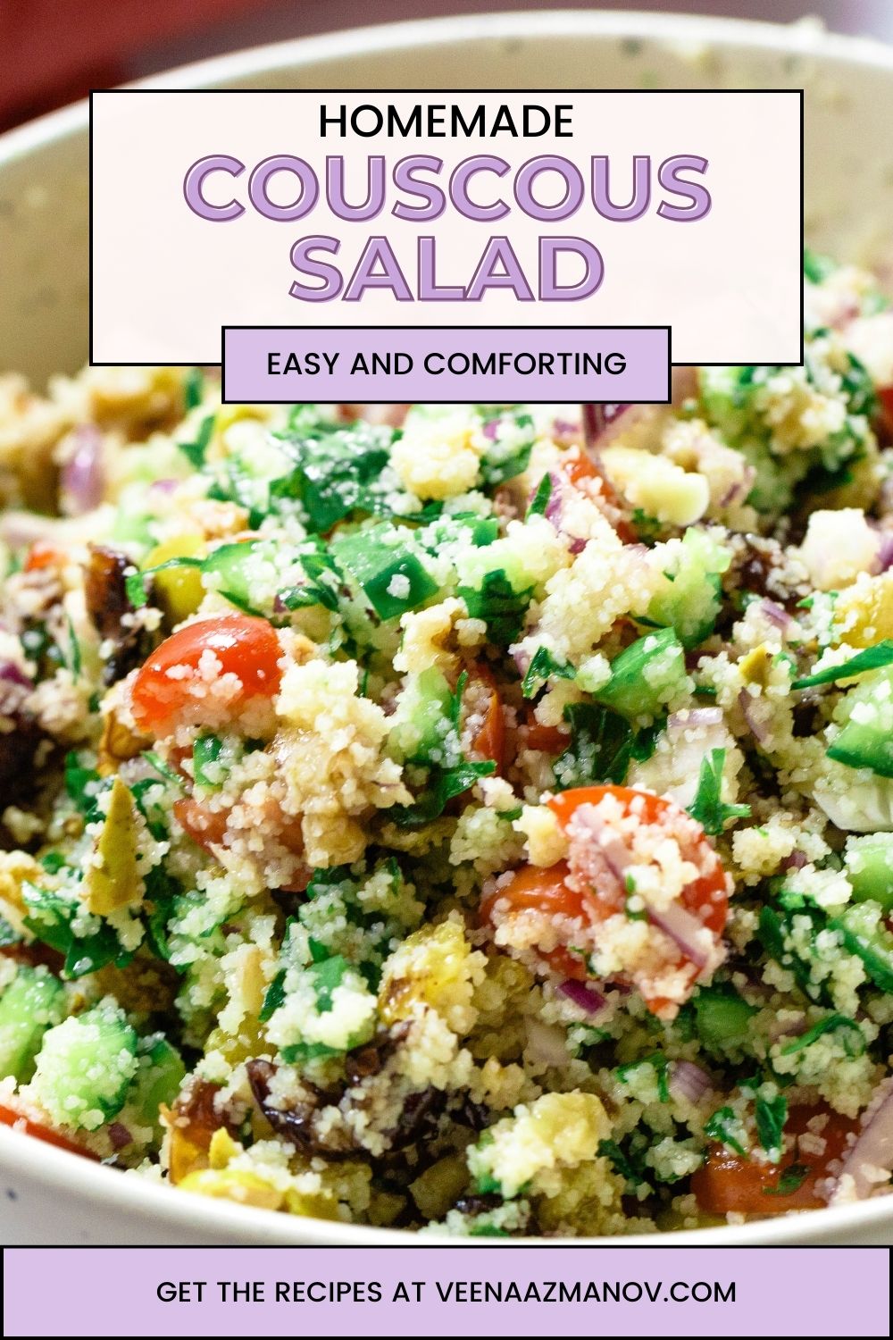 Pinterest Image for Couscous Salad