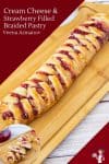 How to braid puff pastry with filling