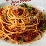 Pinterest Image for How to Make Homemade Spaghetti Bolognese.