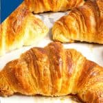 Pinterest image for croissants.