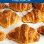 Pinterest image for croissants.