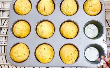 Bake muffins for 18 to 20 mins