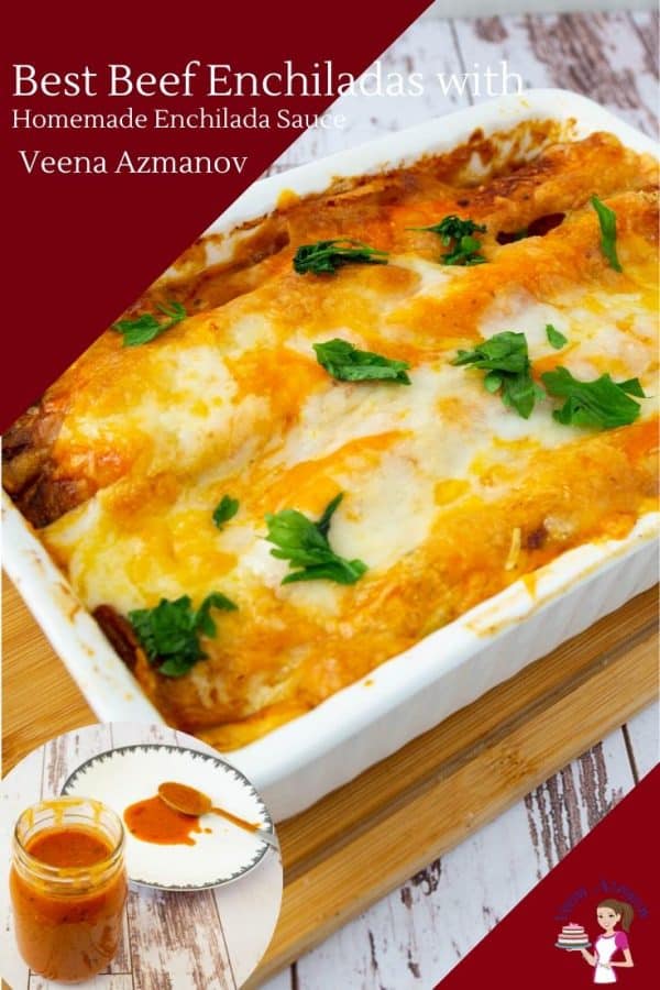 How to make Mexican Enchiladas with ground beef from scratch