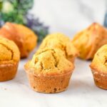Pinterest image for carrot cake muffins recipe.
