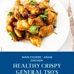 Pinterest image for General Tso's Chicken.