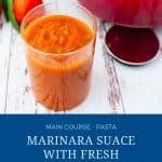 Pinterest image for tomato sauce marinara.