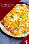 A pizza in a plate.