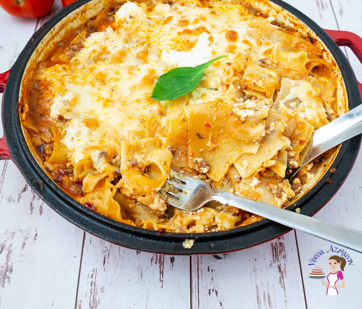 Skillet Lasagna – One Pot Beef Lasagna