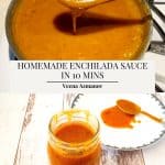Pinterest image for enchilada sauce.