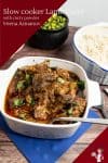 Indian Curry Recipe with Lamb, Curry Powder and Coconut Milk