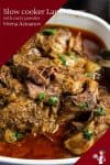 A close up of lamb curry.