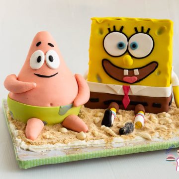 SpongeBob and Patrick Star cake.