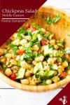 How to make a salad with chick peas and middle eastern flavors