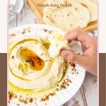 Pinterest image for Healthy Hummus without Tahini.
