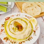Pinterest image for Healthy Hummus without Tahini.