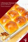 dinner rolls in a square pan.