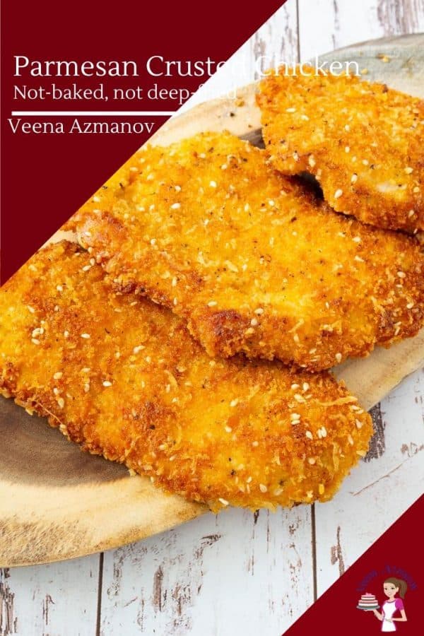 How to make chicken coated with parmesan and breadcrumbs