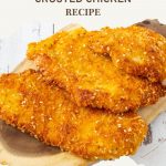 Pinterest image for Parmesan Crusted Chicken Breast.