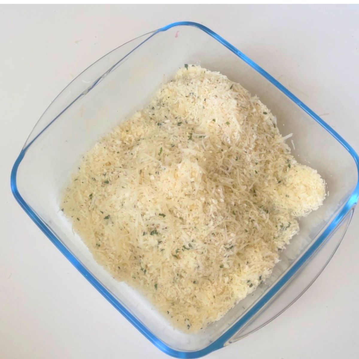 parmesan breading for coating the chicken.