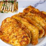 Pinterest image for Parmesan Crusted Chicken Breast.