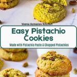 Pinterest image for Pistachio Cookies.