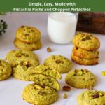 Pinterest image for Pistachio Cookies.