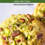 Pinterest image for Pistachio Cookies.
