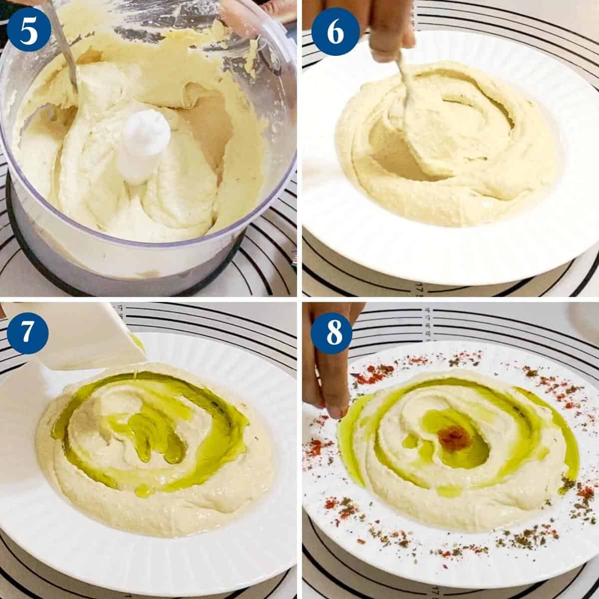 Progress pictures how to serve olive oil.
