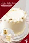 How to make a white vanilla cake with only egg whites