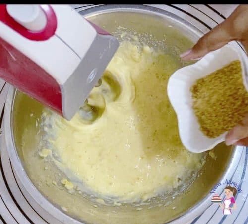 Add both the white and brown sugar to the muffin batter