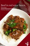 How to make beef stewed in a red wine gravy