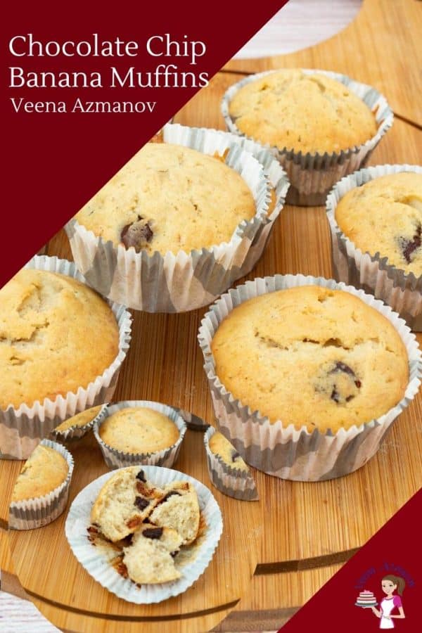 How to make banana muffins with chocolate chips