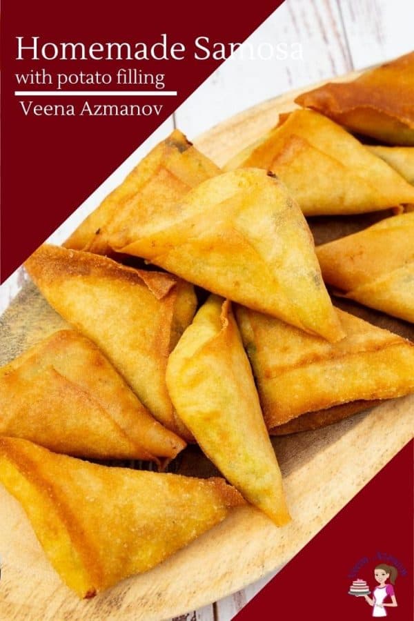 How to make samosas with potato and spring roll sheets