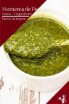 How to make pesto from scratch at home in 5 mins