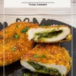 Pinterest image for Stuffed Chicken Breast with Pesto.