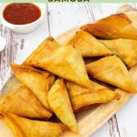 Pinterest image for Spring Roll Samosa.