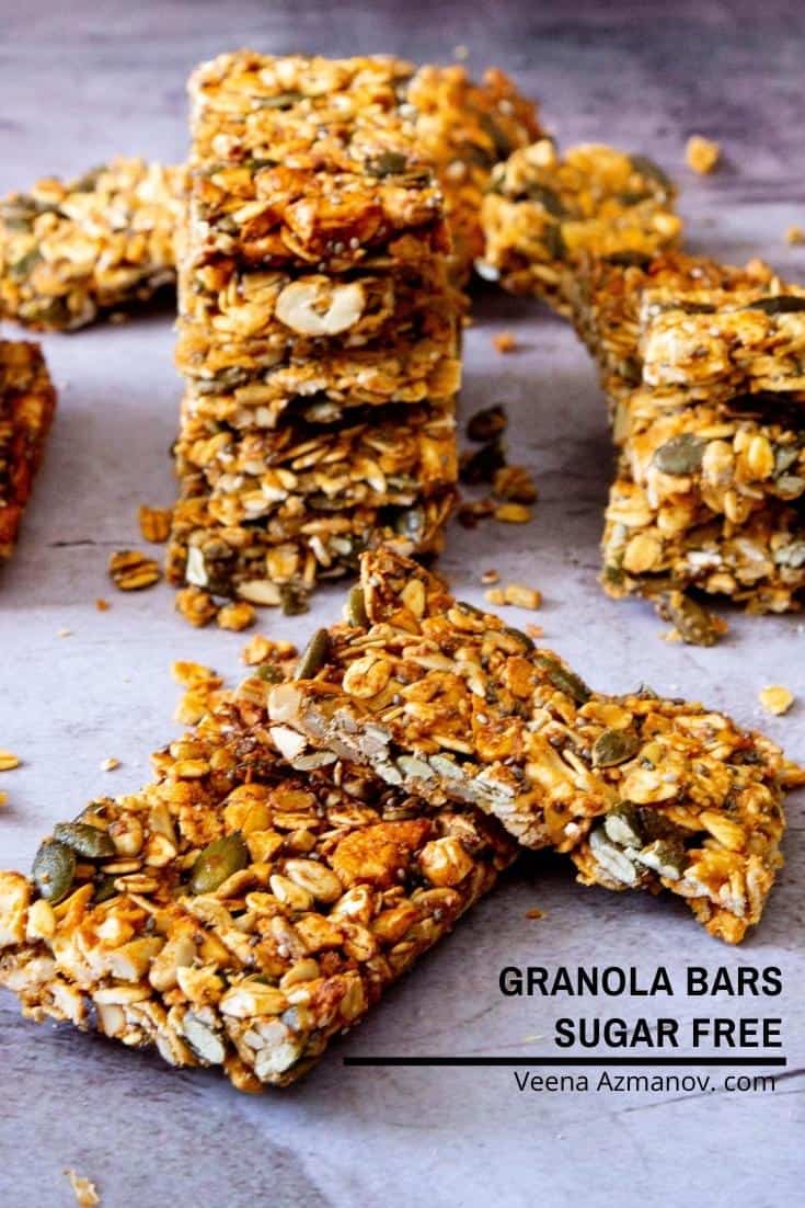A stack of granola bars.