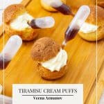 Pinterest image for choux pastry dough.