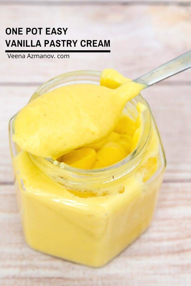 How to make pastry cream in one pot, a quick and easy no fuss recipe