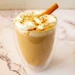 Spice Latte in a glass.