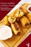 How to make chicken croquettes with Cheese Stuffing.