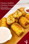 How to make chicken croquettes with Cheese Stuffing.