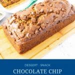 Pinterest image for pumpkin bread.