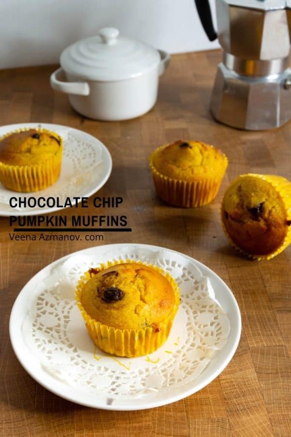 How to make pumpkin muffins with chocolate chips