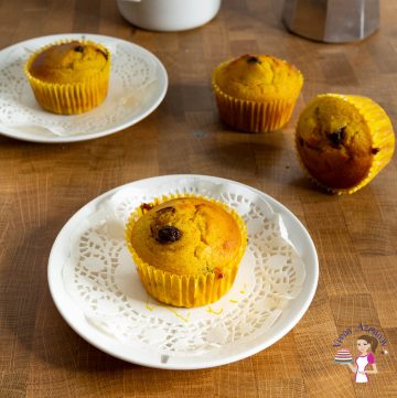 two plates with muffins