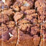 Pinterest image for apple cake with cinnamon.