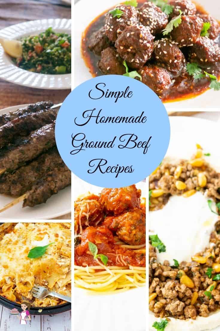 A collage of ground beef recipes
